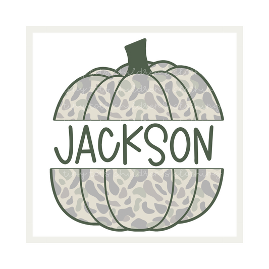 Camo Split Pumpkin