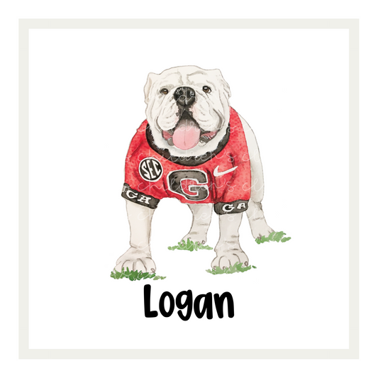Georgia - watercolor mascot