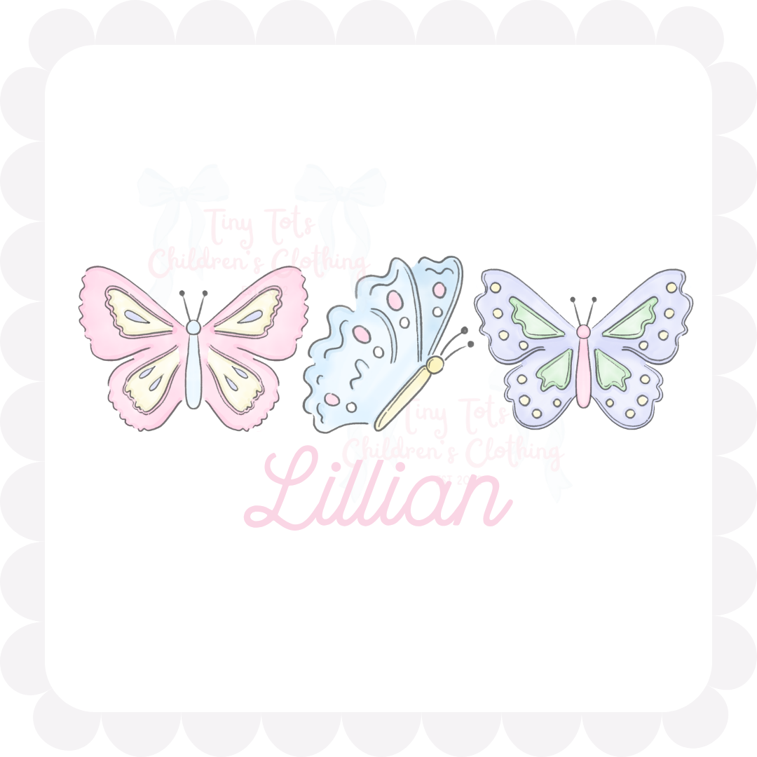 Sweet Pastel Butterflies