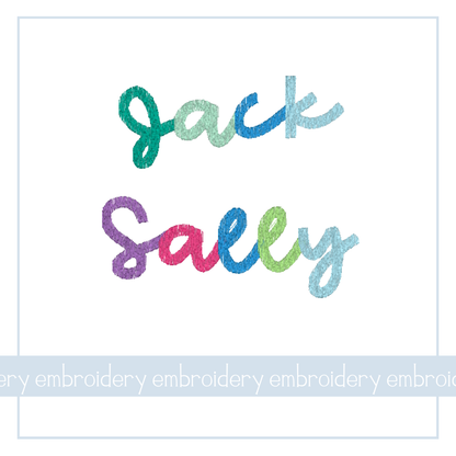 Colorful Script - EMB