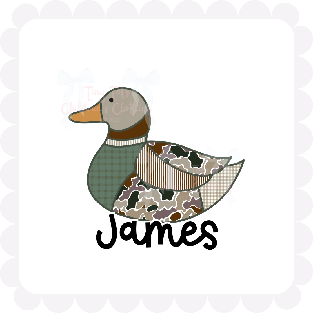 Camo Patchwork Duck