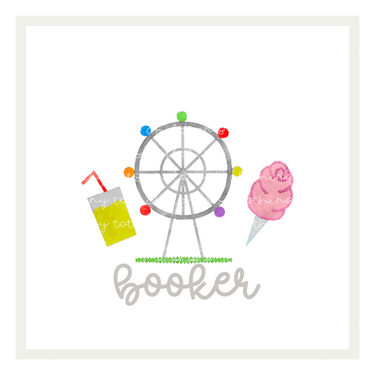 Ferris Wheel Watercolor Trio