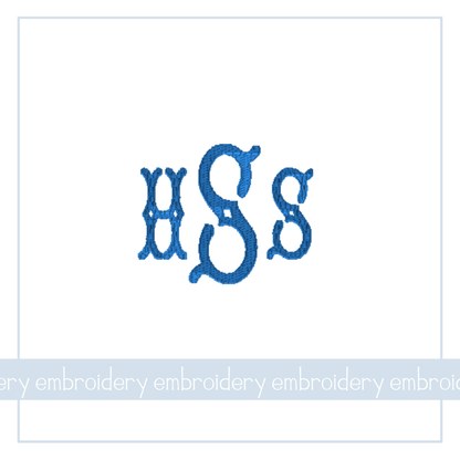 Key Hole Monogram - EMB