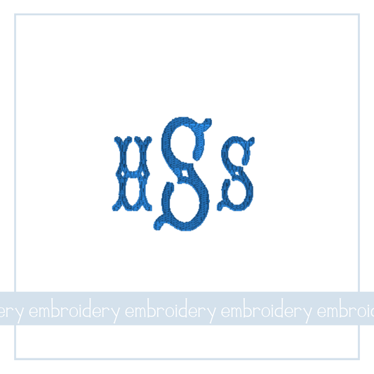 Key Hole Monogram - EMB