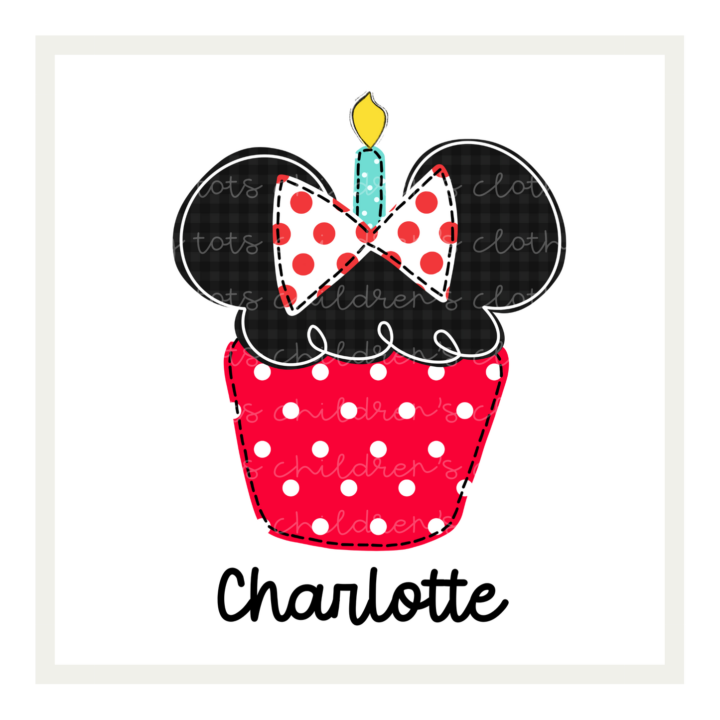 Birthday Mouse Cupcake