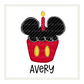 Birthday Mouse Cupcake (options)