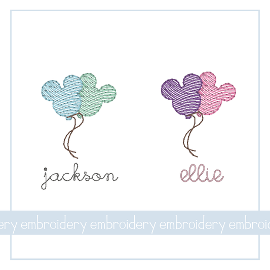 Mouse Balloons - EMB