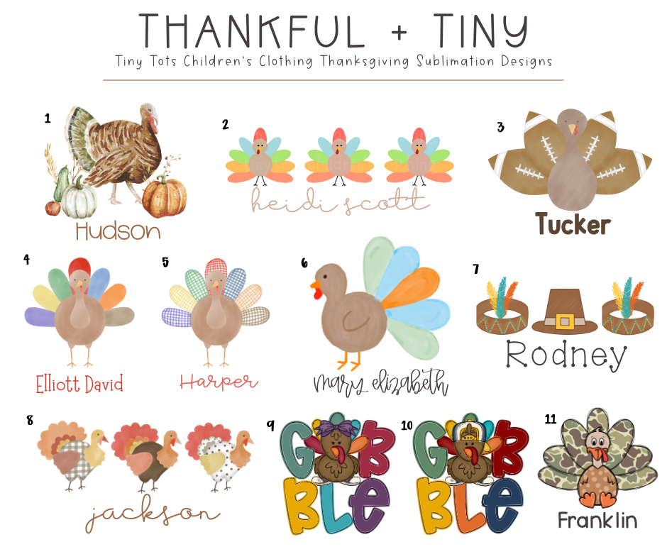 Thanksgiving Sublimation Collection 2025