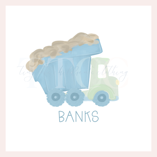 Green/Blue Dump Truck