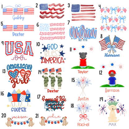 Red, White & Blue - Sublimation Collection