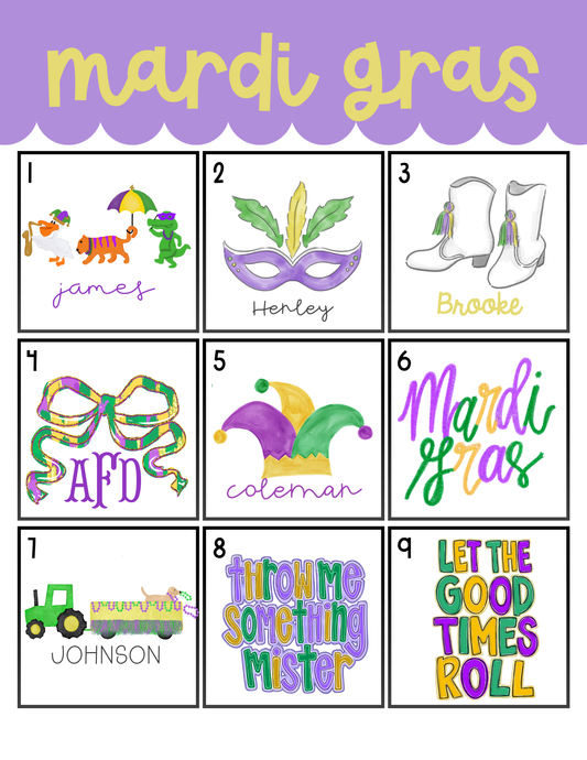 Mardi Gras Sublimation