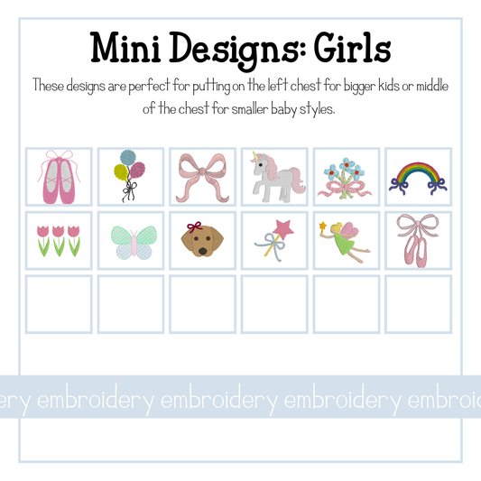Mini Designs: Girls - EMB