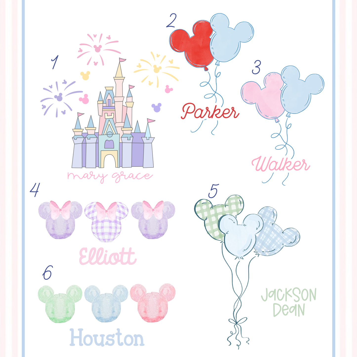 Watercolor Inspired Vacation Collection