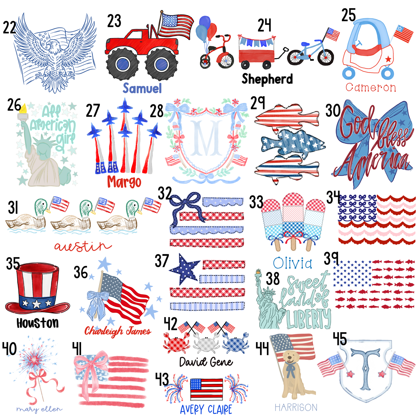 Red, White & Blue - Sublimation Collection