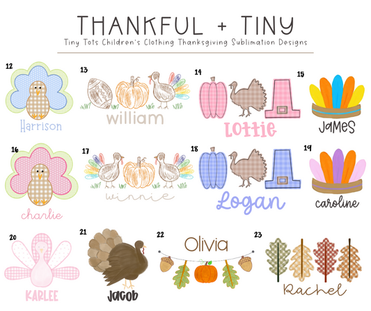 Thanksgiving Sublimation Collection 2025