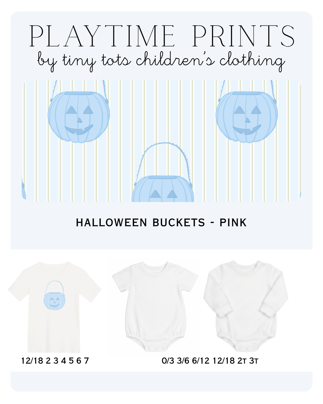 Halloween Buckets (Blue) - Playtime Prints 4