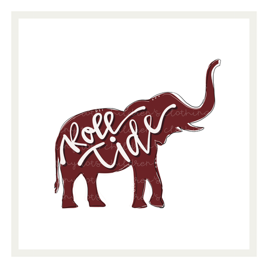 Alabama - Roll Tide Elephant