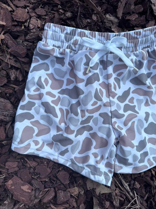 White Camo Shorts
