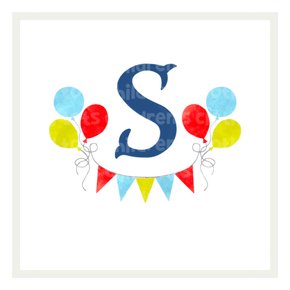 Birthday Balloons & Banner