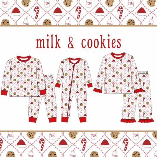 Christmas Pajamas: Milk & Cookies
