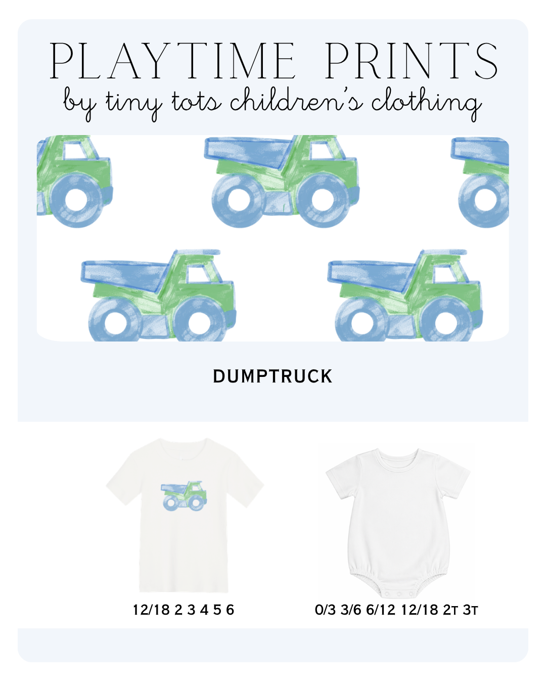 Dumptruck - Playtime Prints 4