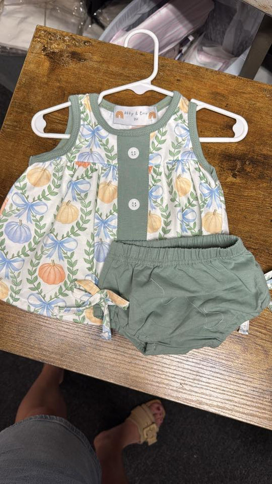 Pumpkin Bloomer set 3m