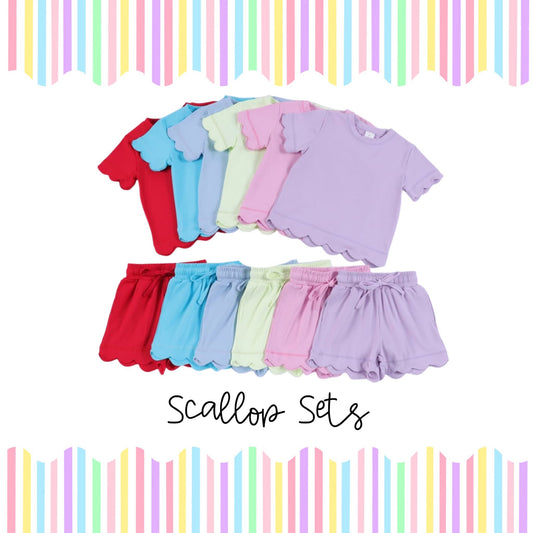 Scallop Solid Set - all colors