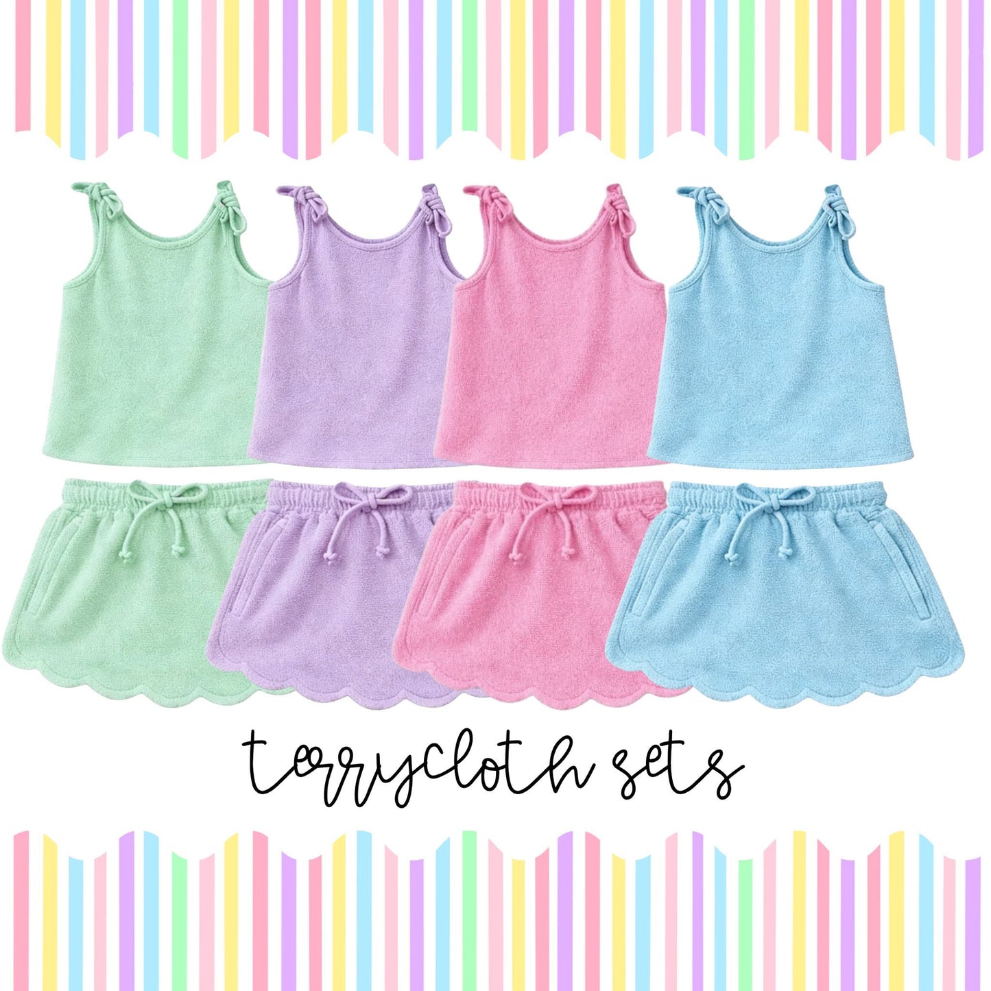 Terry Cloth Sets - All colors