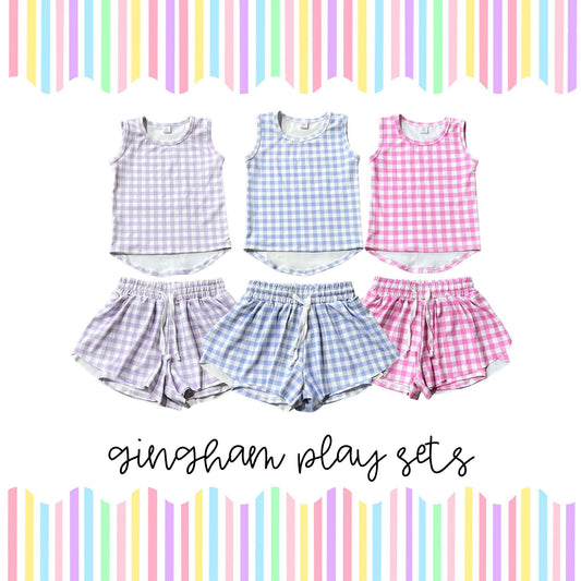 Gingham Flutter Sets - all colors