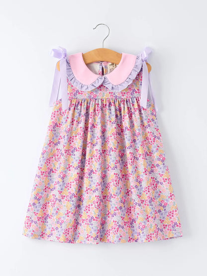 Purple Poppies Dress
