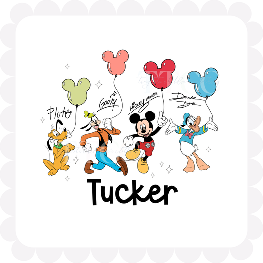 Friends with Balloons