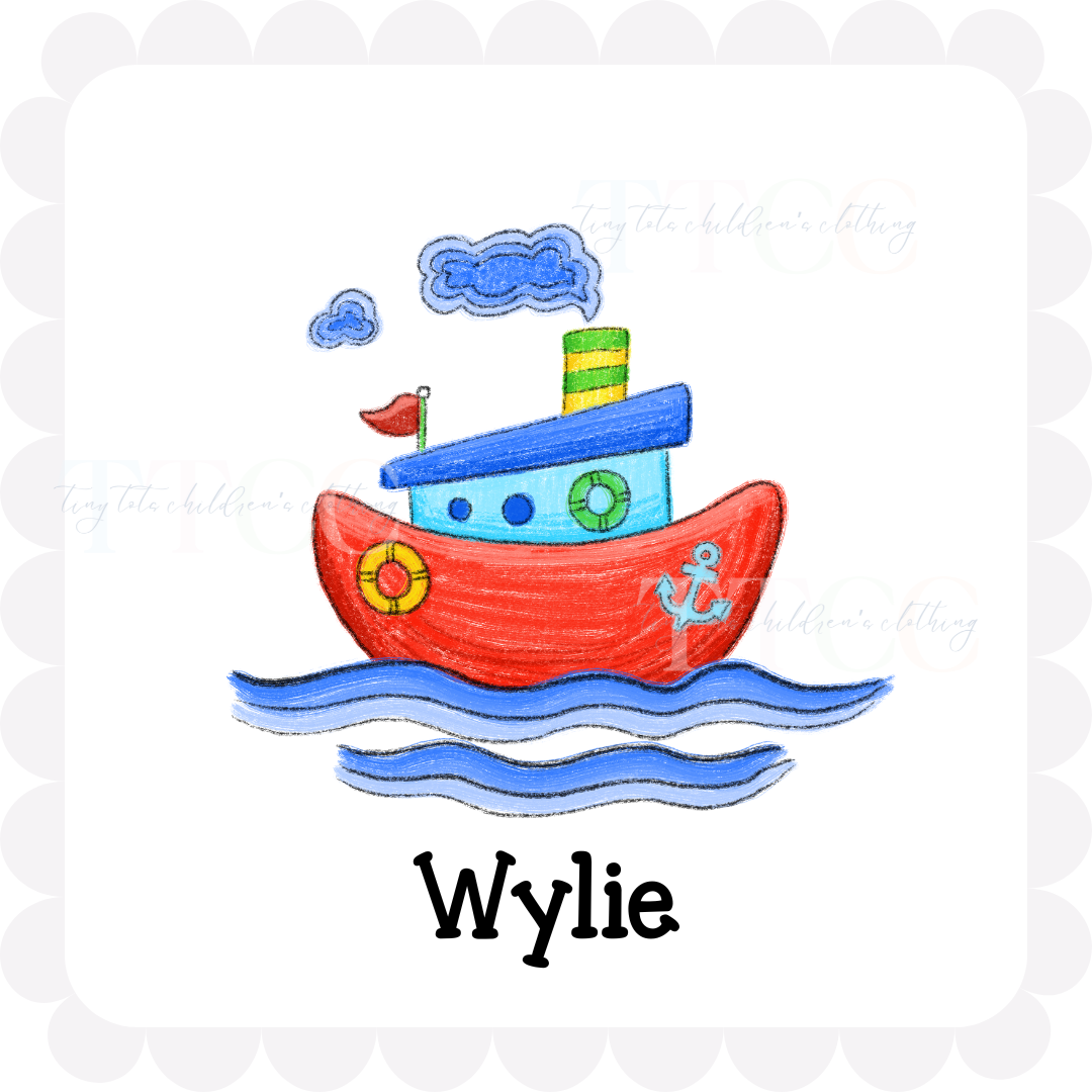 Painted Tug Boat