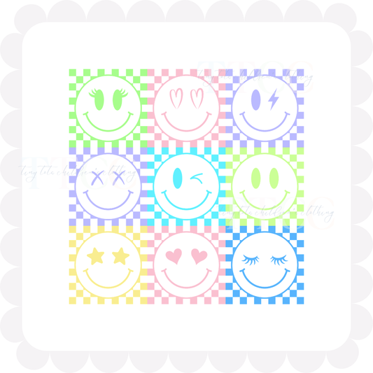 Colorful Smiley Grid
