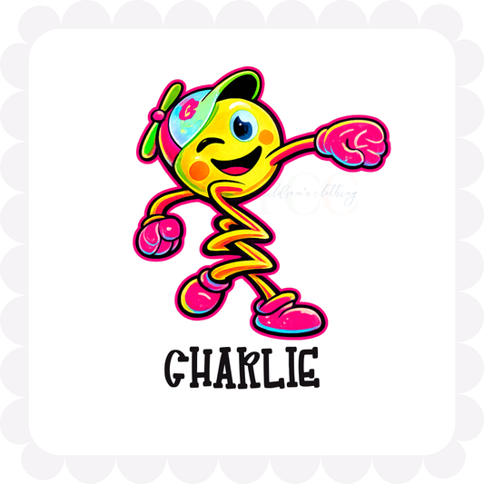 Neon Ball Mascot