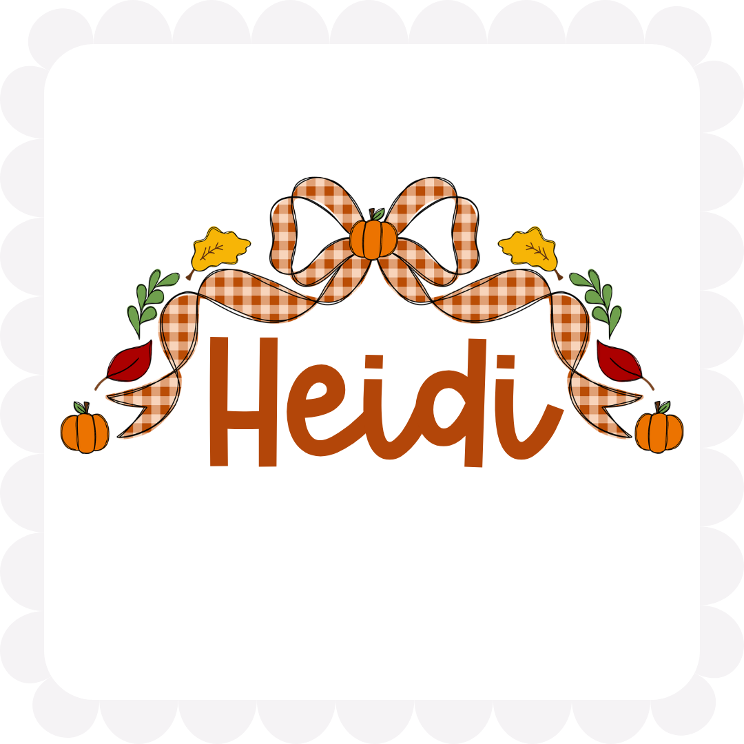 Fall/Halloween Bow Name