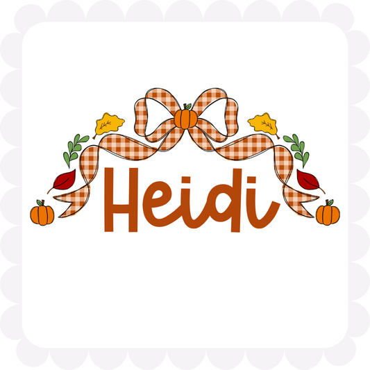 Fall/Halloween Bow Name