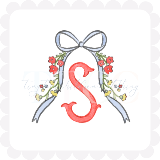 Floral Initial