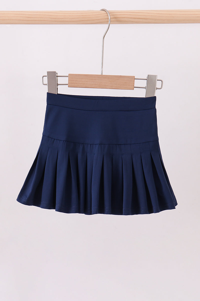 Sweet Pleats Skort - Navy