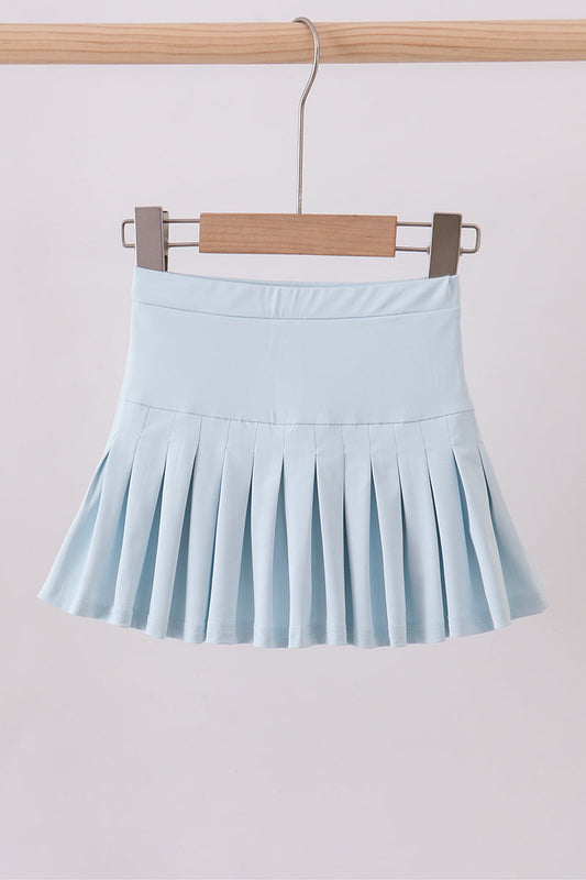 Sweet Pleats Skort - Sky Blue
