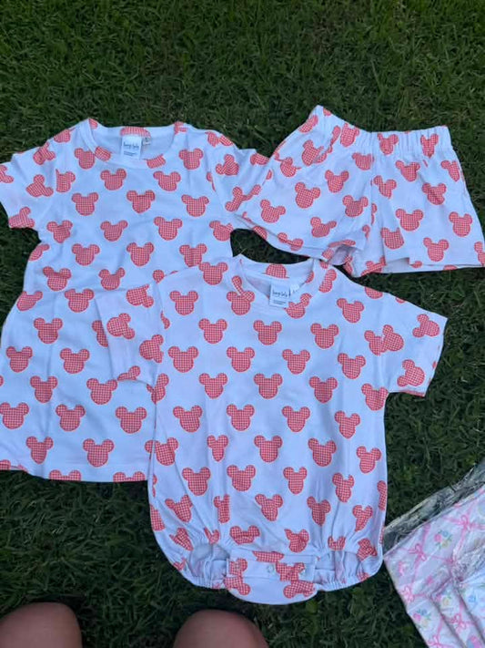 RTS Gingham Mouse Print