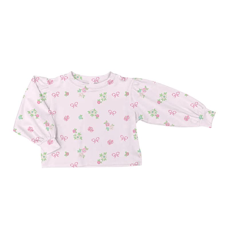 Long Sleeve Bubble Sleeve Top