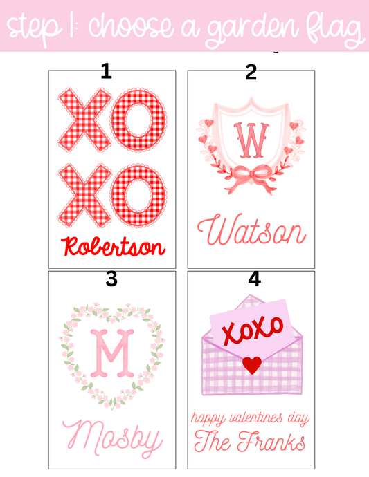 Valentines Garden Flag