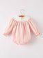 Turkey Pumpkin Smock Embroidery Baby Girl Bubble