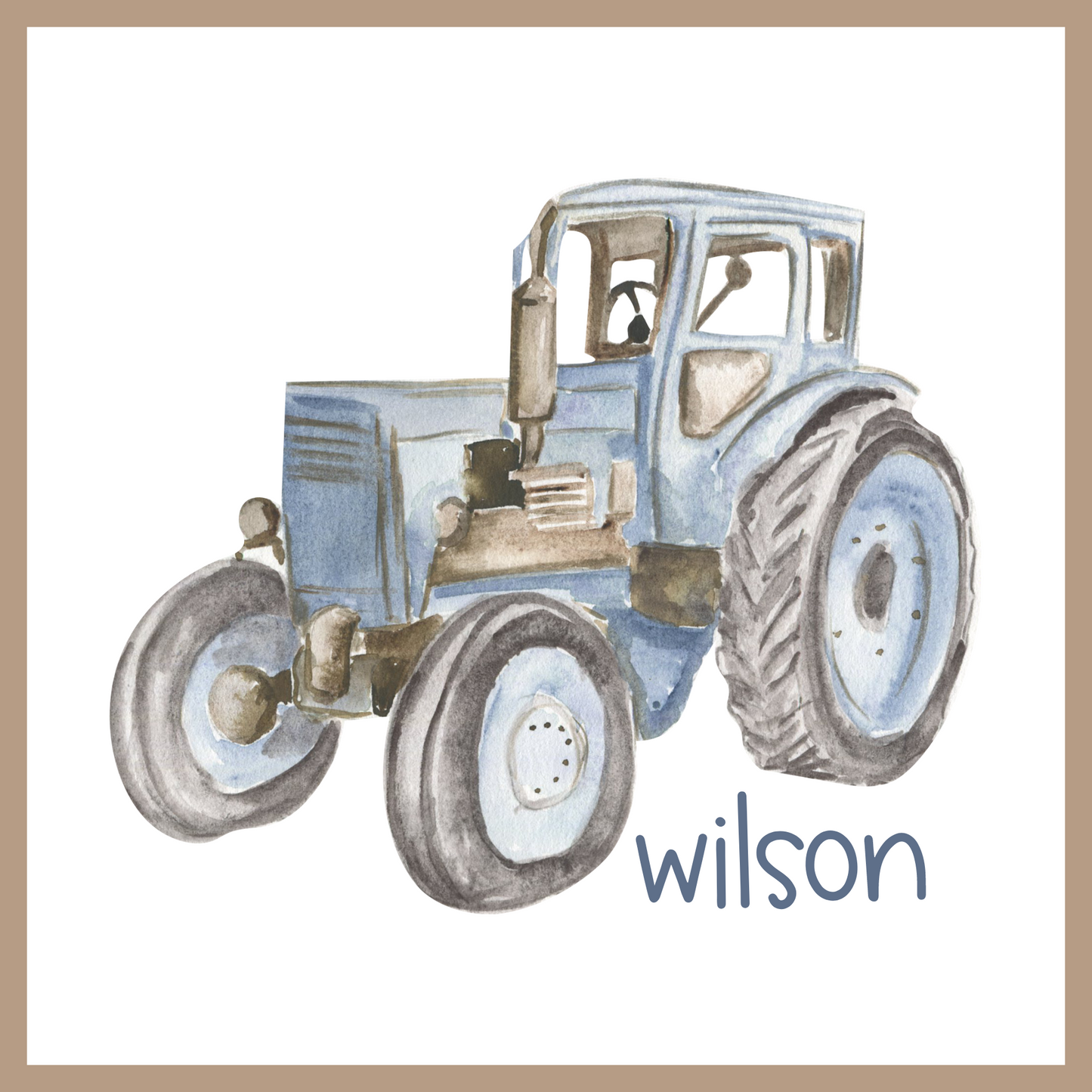 Blue Painted Tractor