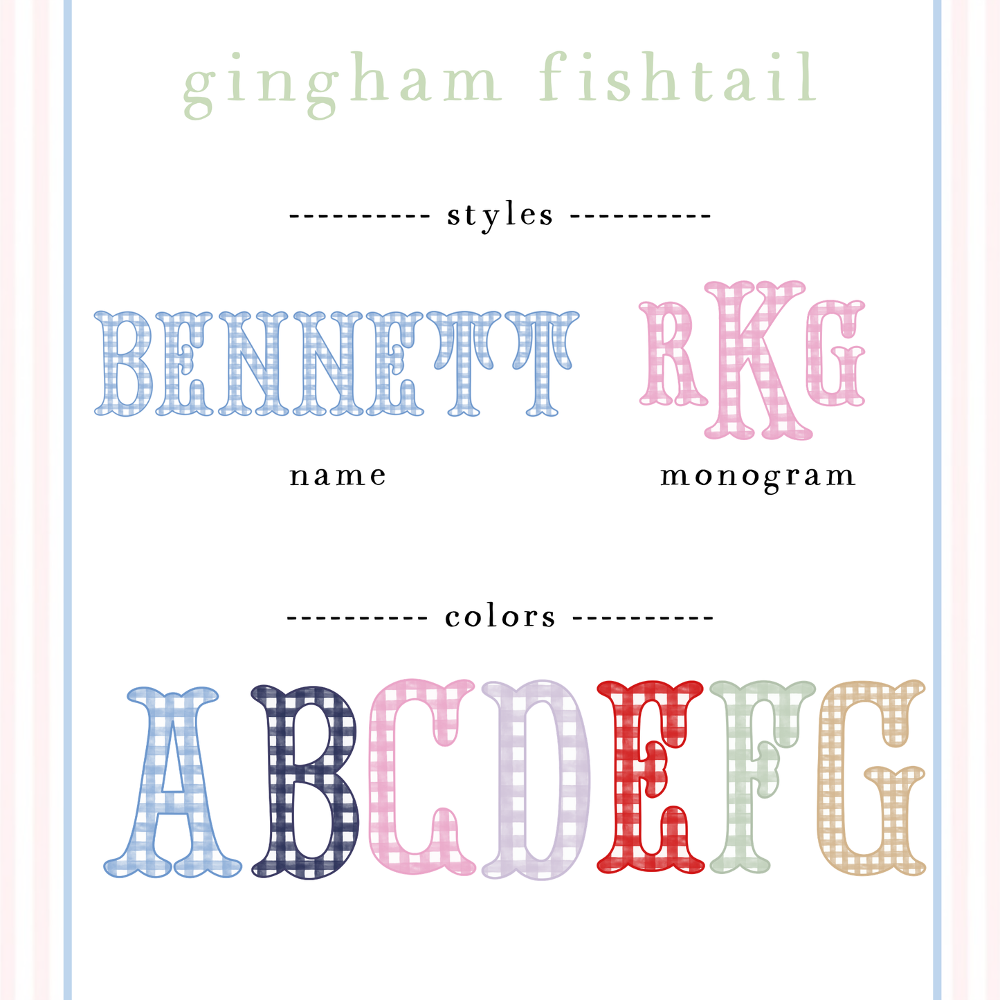 Sublimation Name Designs