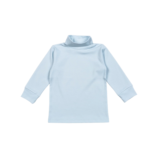 Pima Turtleneck - Blue