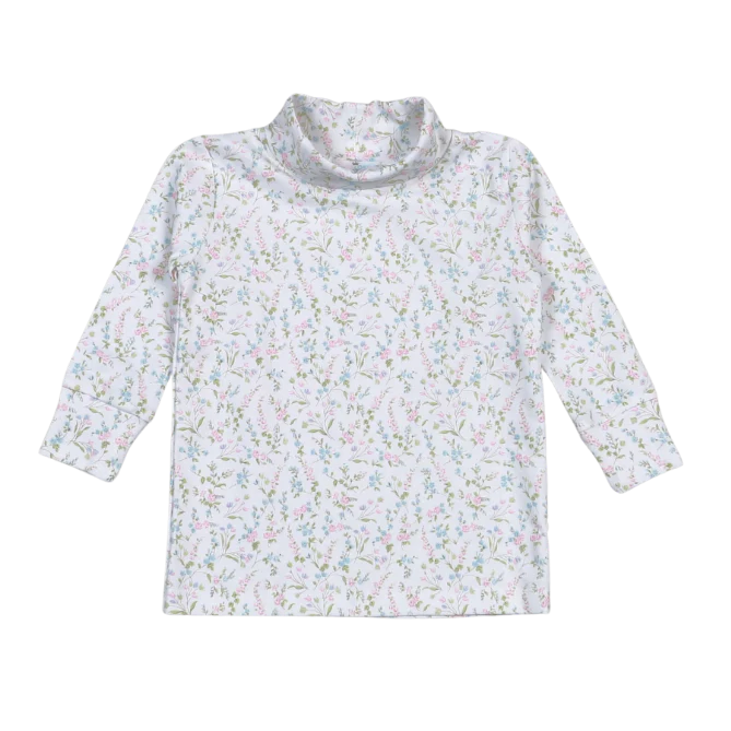 Pima Turtleneck - Floral