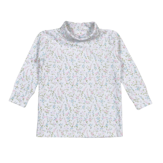 Pima Turtleneck - Floral