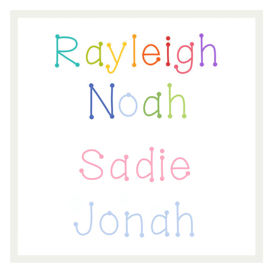Name Designs: Dotty Style