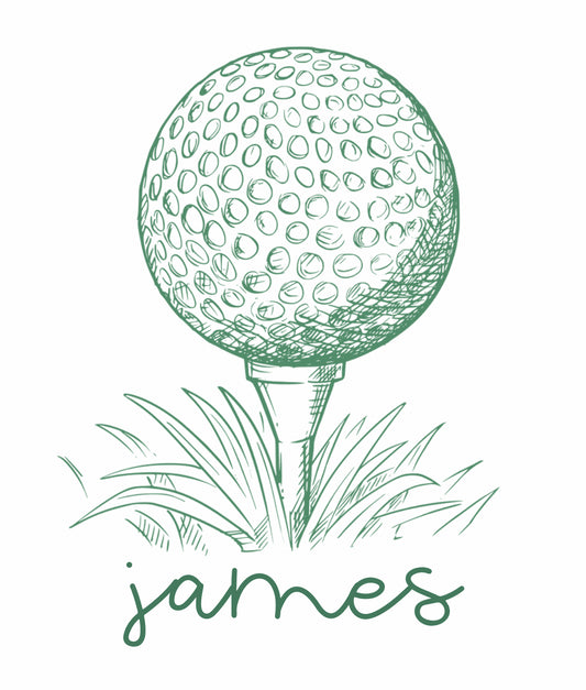 Green Golf Ball Sketch